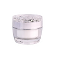 High quality 55ml  double walled round cosmetic facial cream acrylic jar